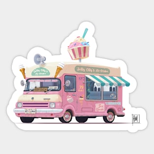 Classic Ice-Cream Van Sticker